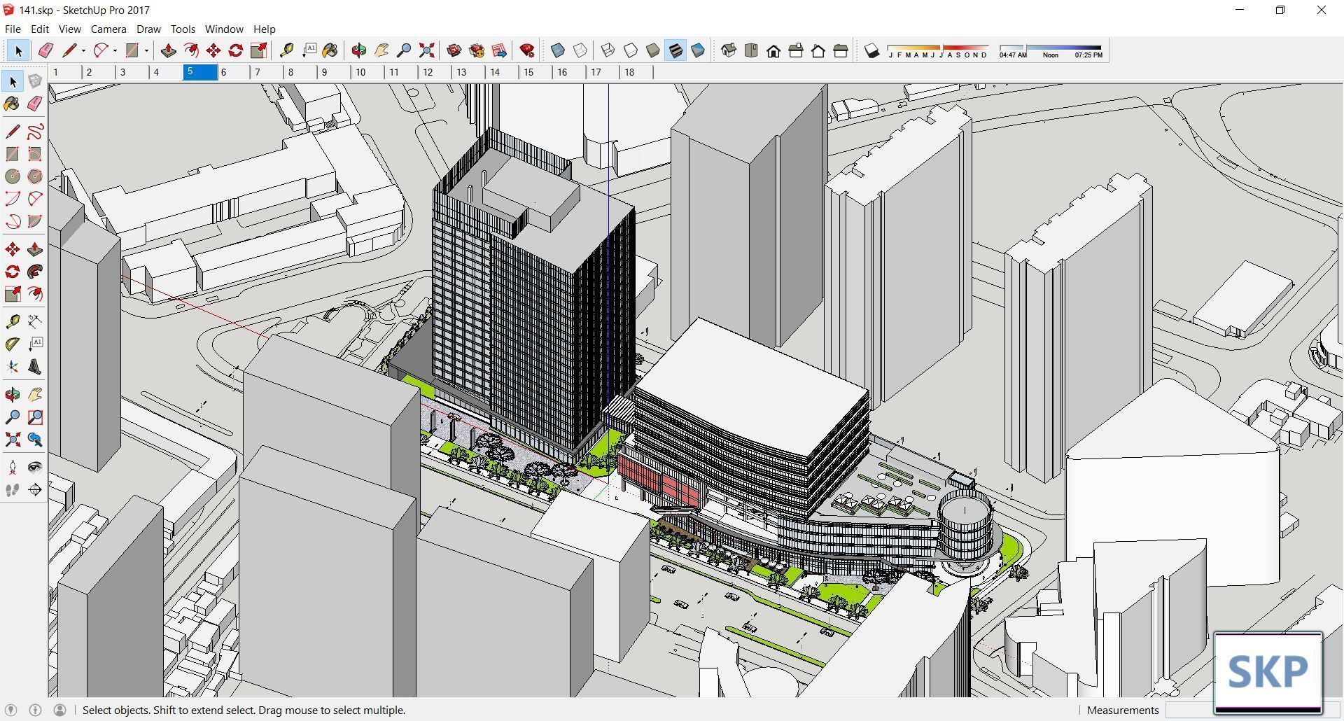 Sketchup Commercial Complex 141 3D model_10