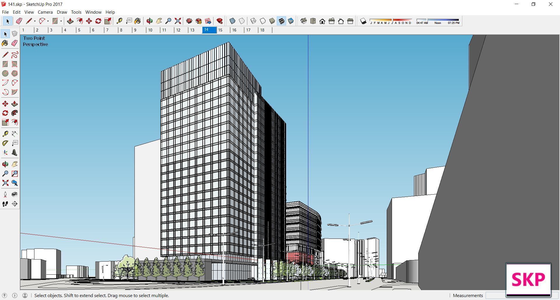 Sketchup Commercial Complex 141 3D model_2
