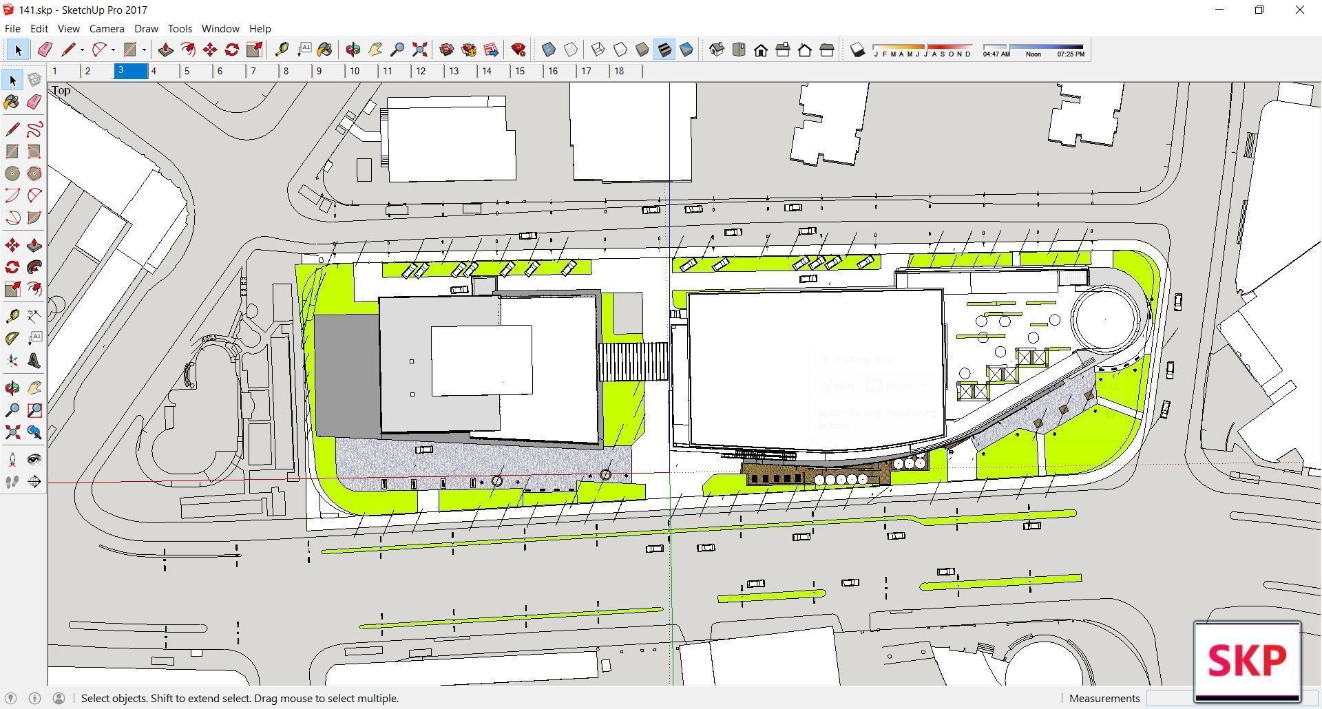 Sketchup Commercial Complex 141 3D model_9