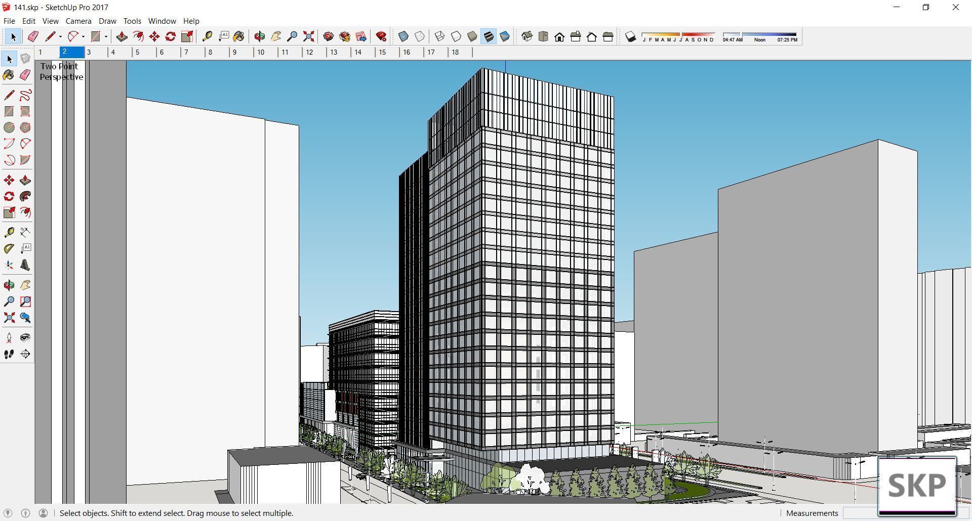 Sketchup Commercial Complex 141 3D model_8