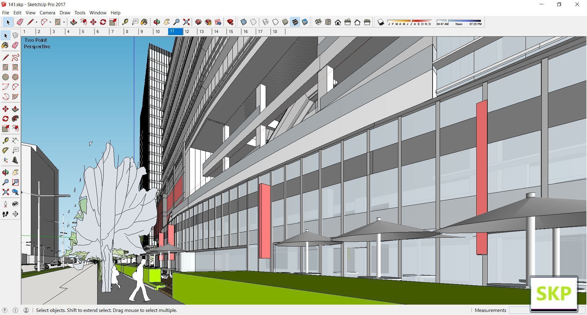 Sketchup Commercial Complex 141 3D model_16
