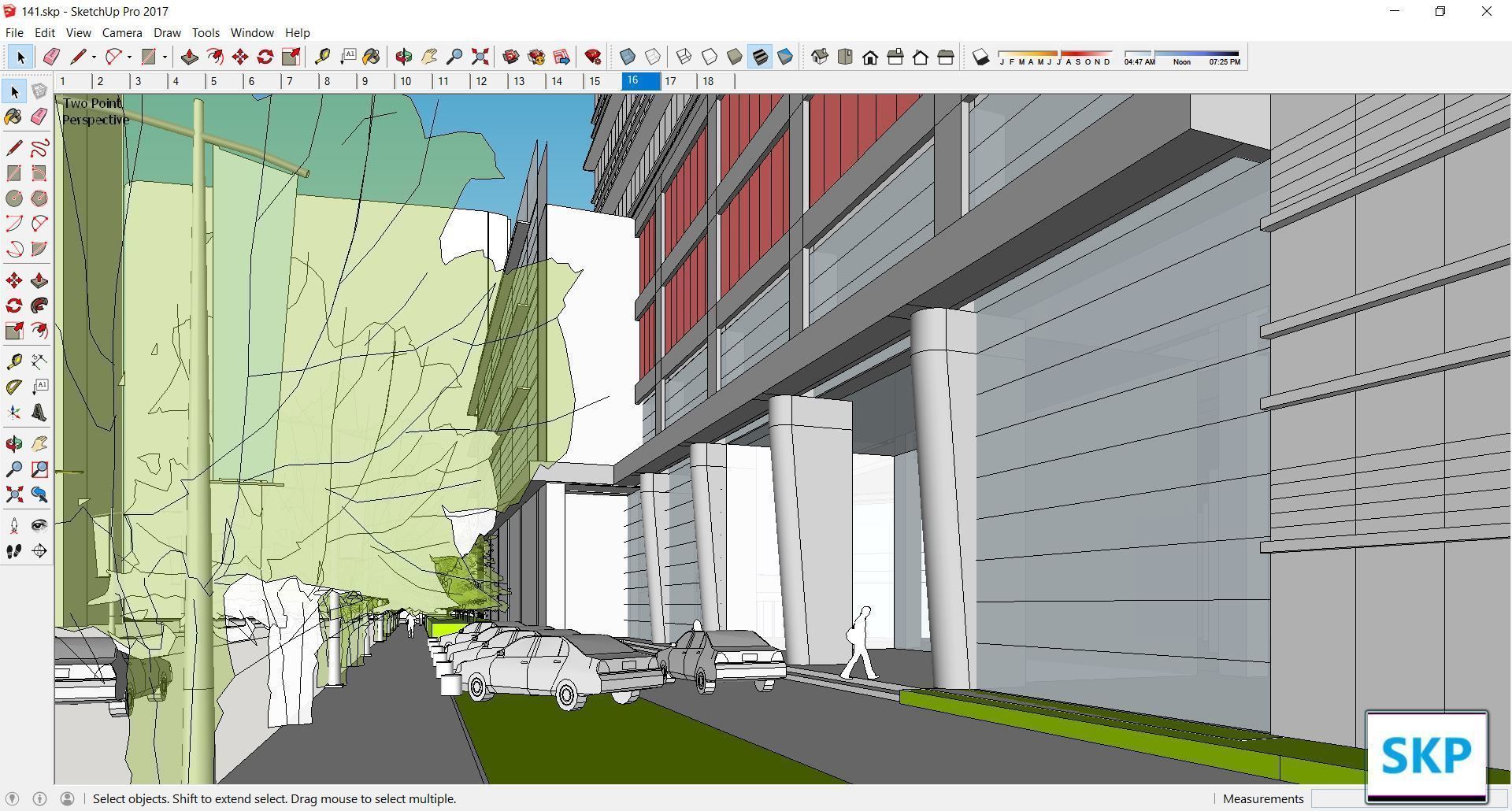 Sketchup Commercial Complex 141 3D model_4