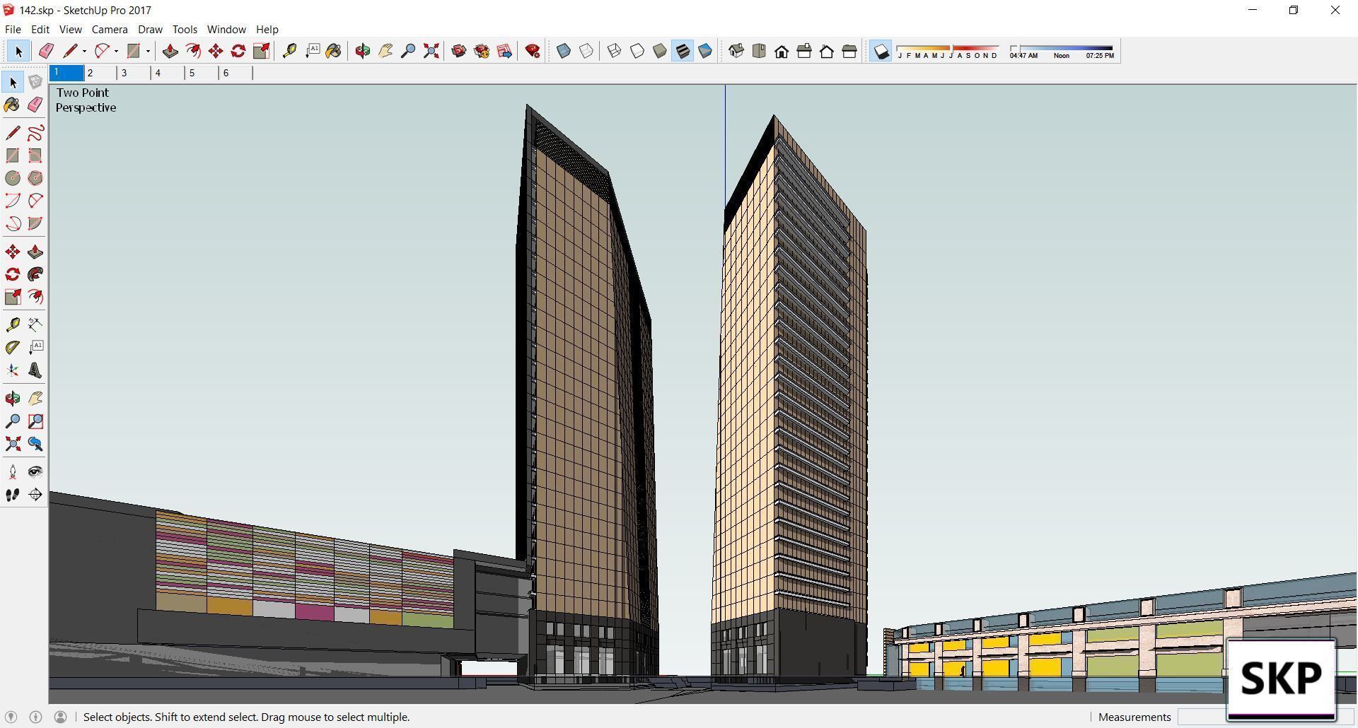Sketchup Commercial Complex 142 3D model_3