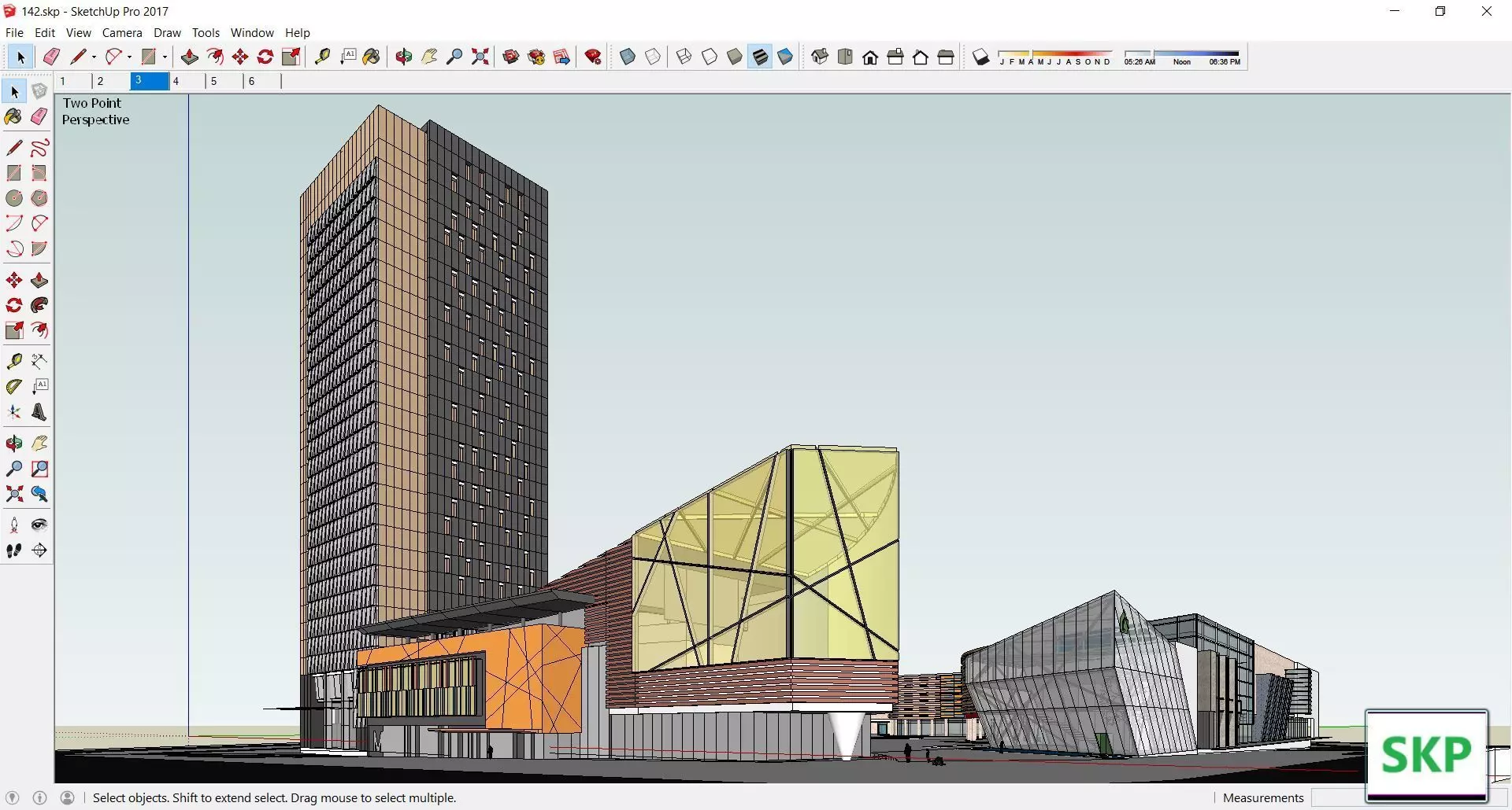 Sketchup Commercial Complex 142 3D model_0