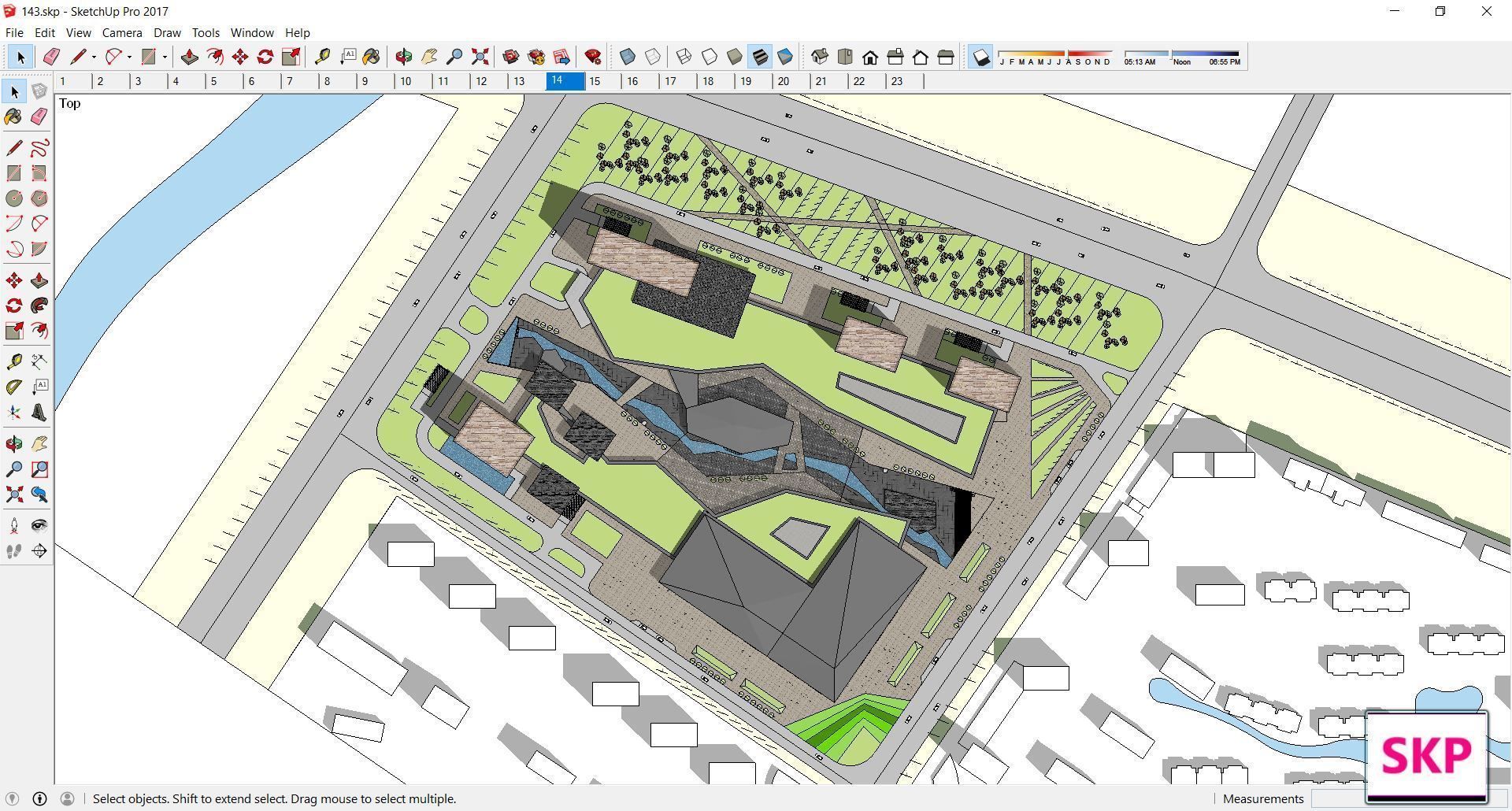 Sketchup Commercial Complex 143 3D model_7