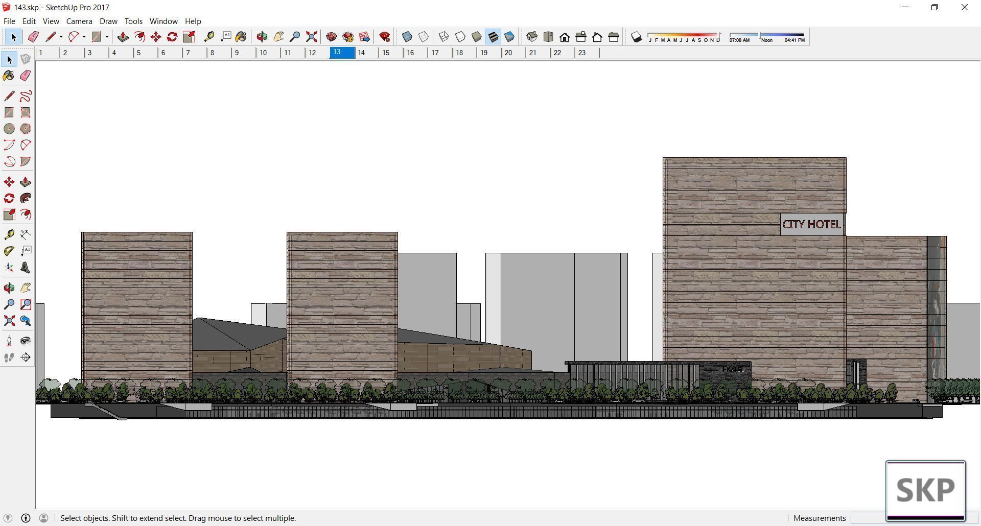 Sketchup Commercial Complex 143 3D model_6