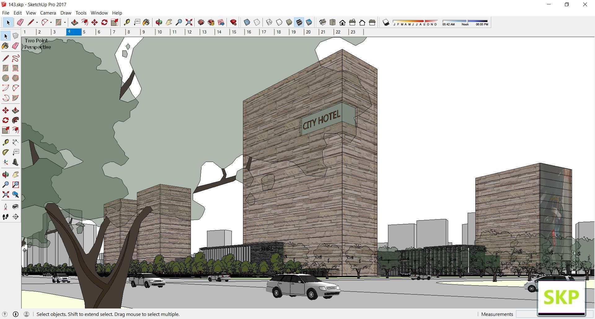 Sketchup Commercial Complex 143 3D model_19