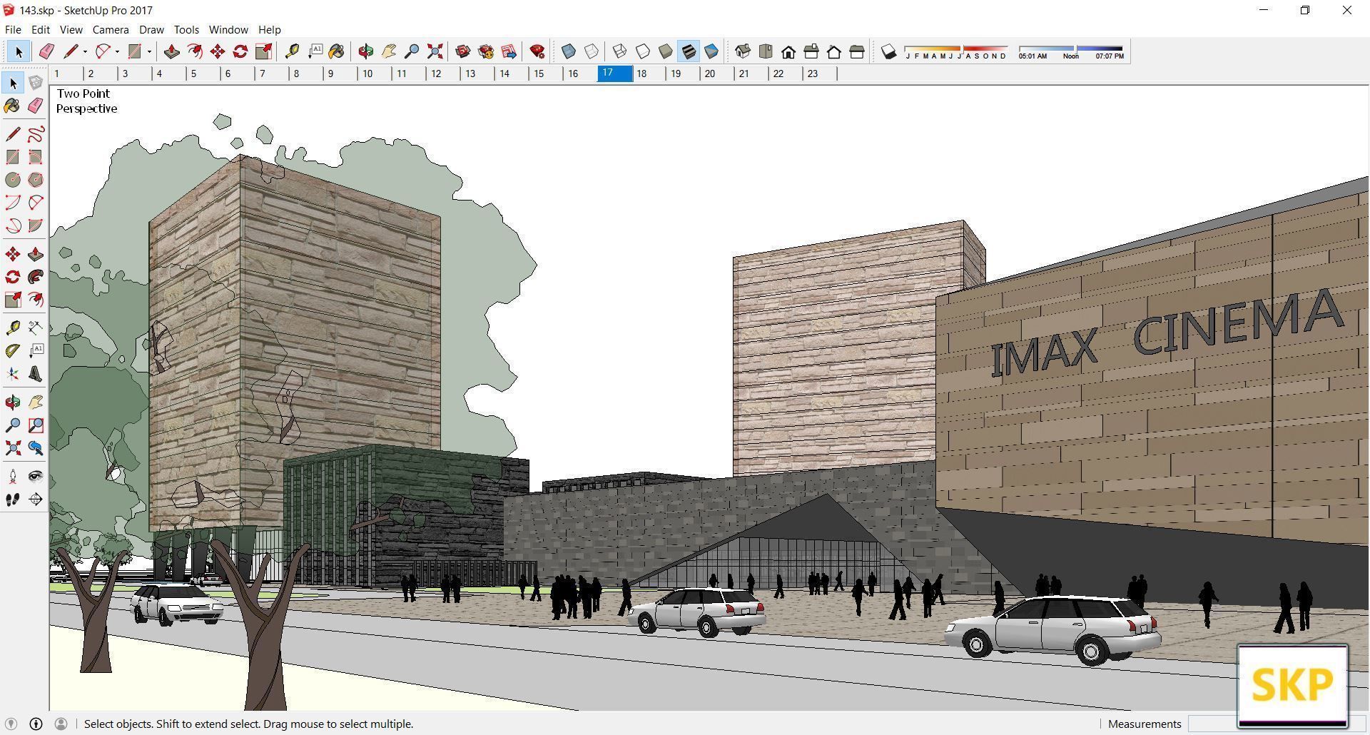 Sketchup Commercial Complex 143 3D model_10