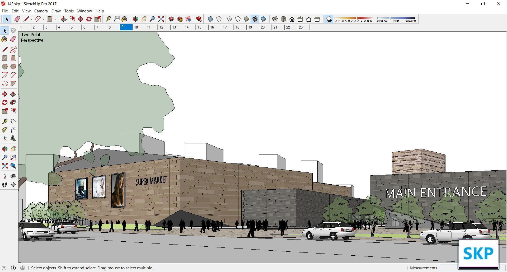 Sketchup Commercial Complex 143 3D model_2