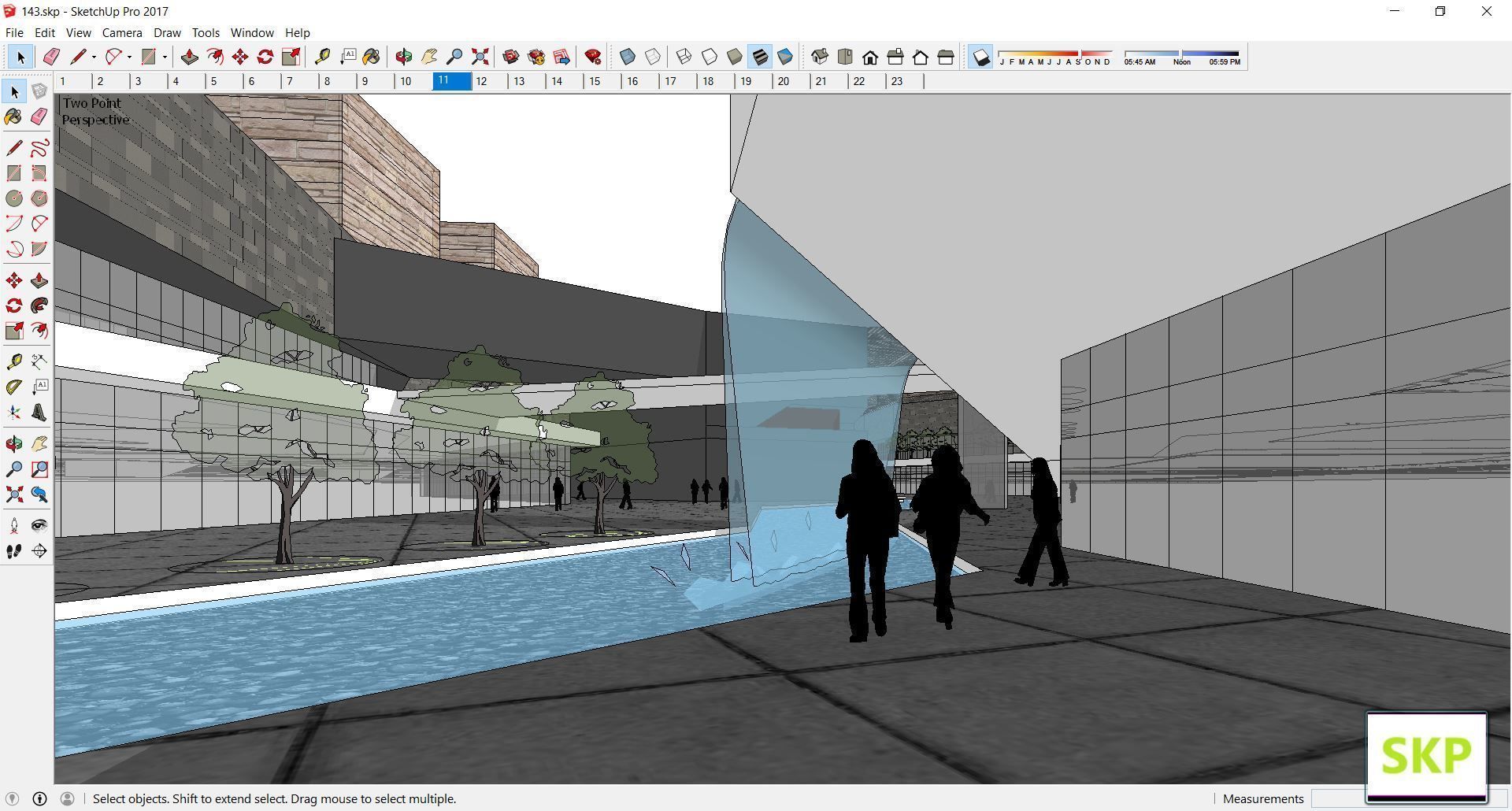 Sketchup Commercial Complex 143 3D model_4