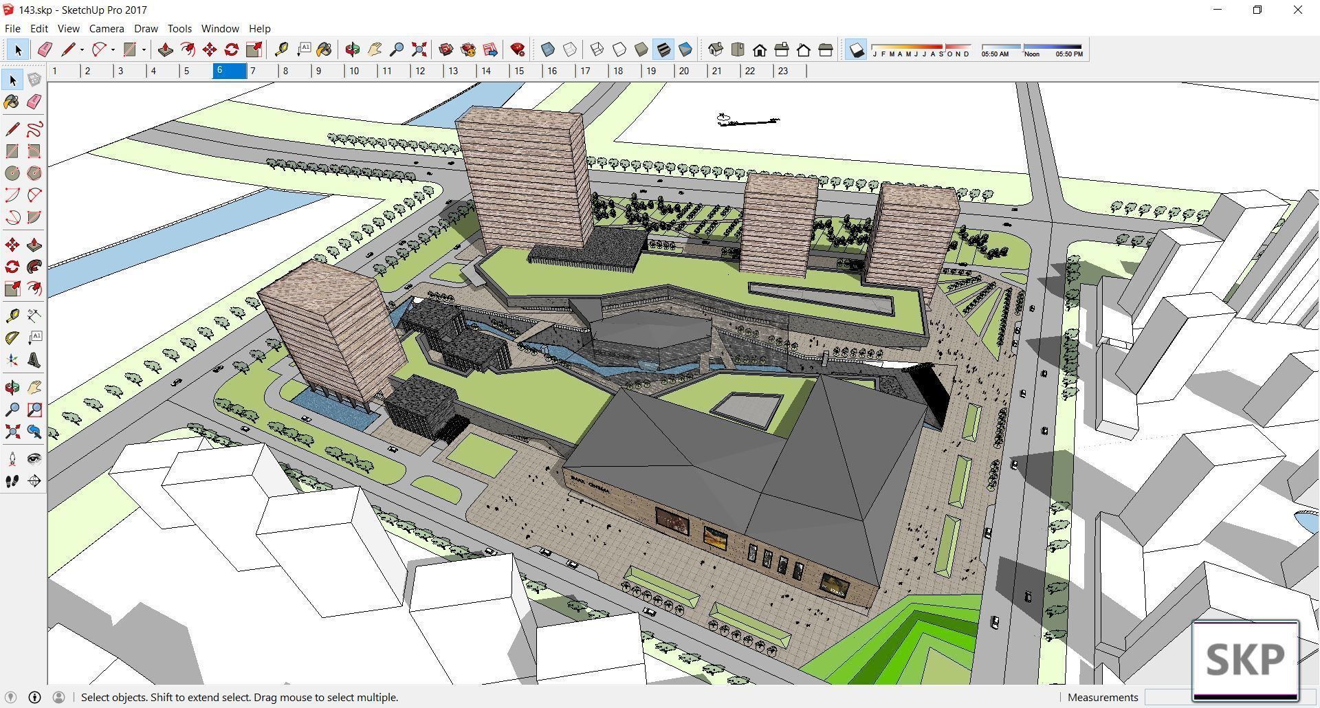 Sketchup Commercial Complex 143 3D model_21