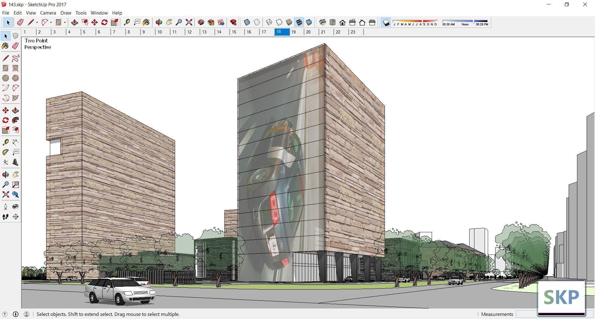 Sketchup Commercial Complex 143 3D model_12