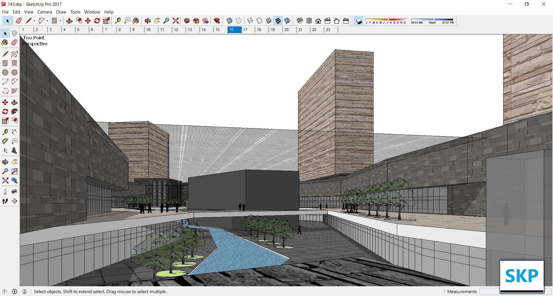 Sketchup Commercial Complex 143 3D model_9