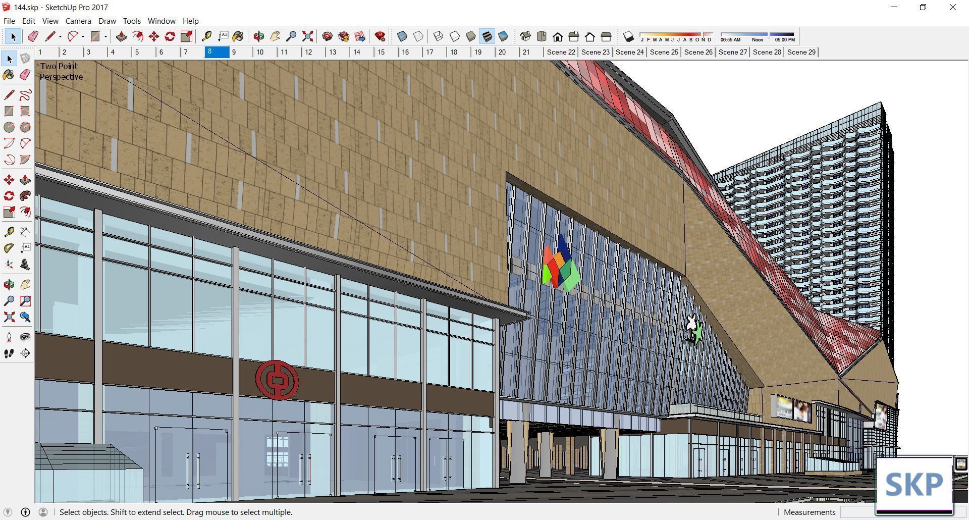 Sketchup Commercial Complex 144 3D model_17