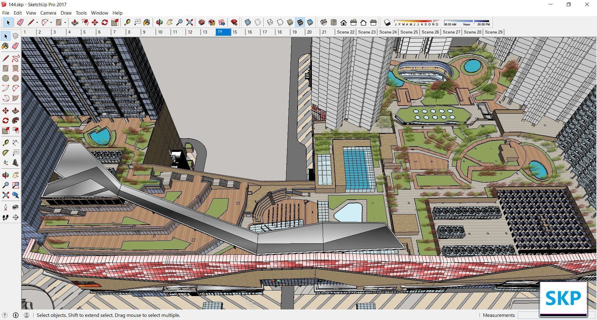 Sketchup Commercial Complex 144 3D model_21