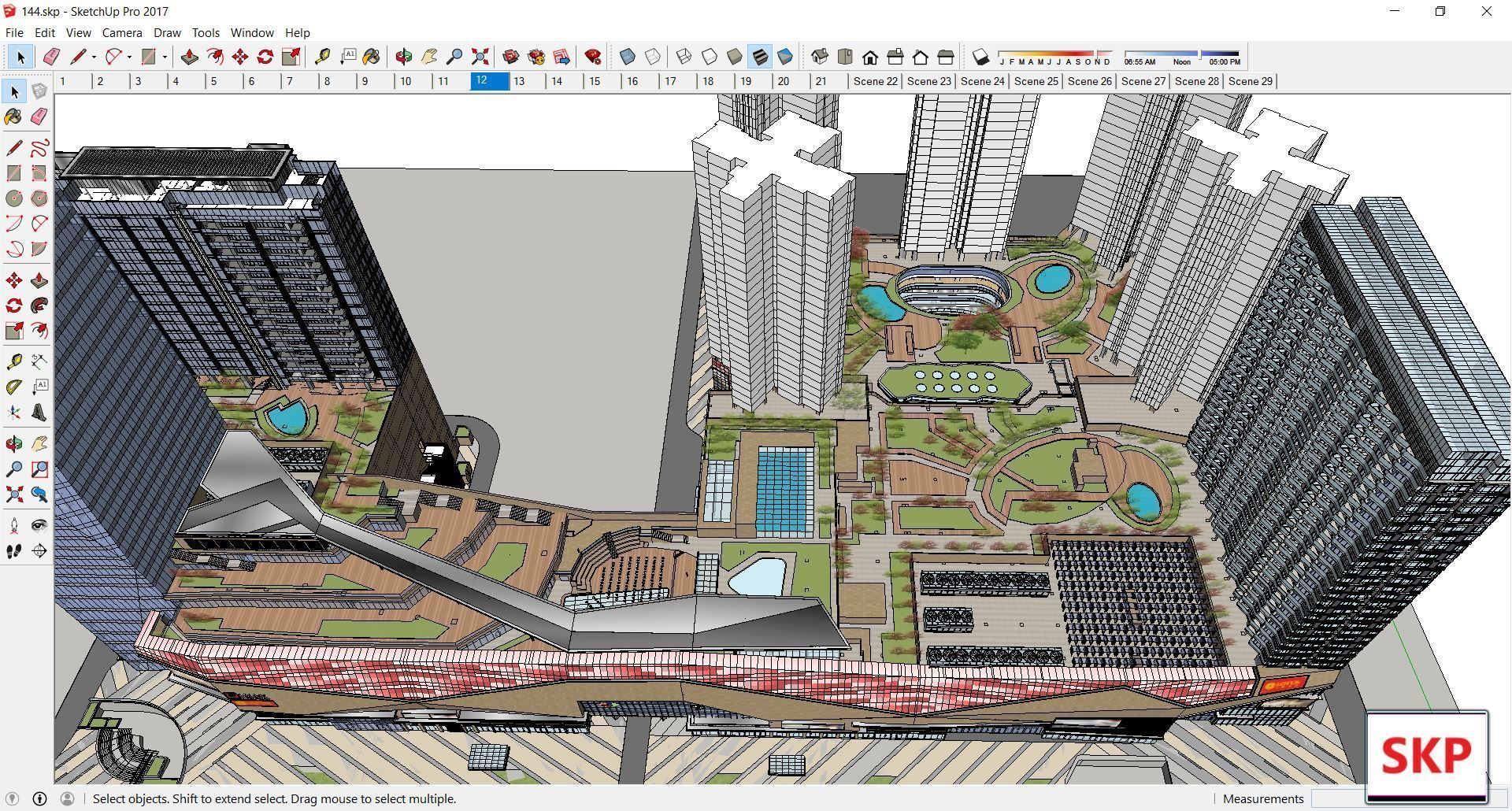 Sketchup Commercial Complex 144 3D model_20