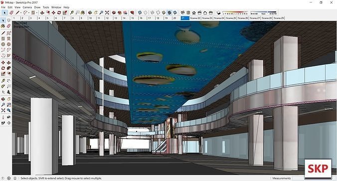 Sketchup Commercial Complex 144 3D model 7