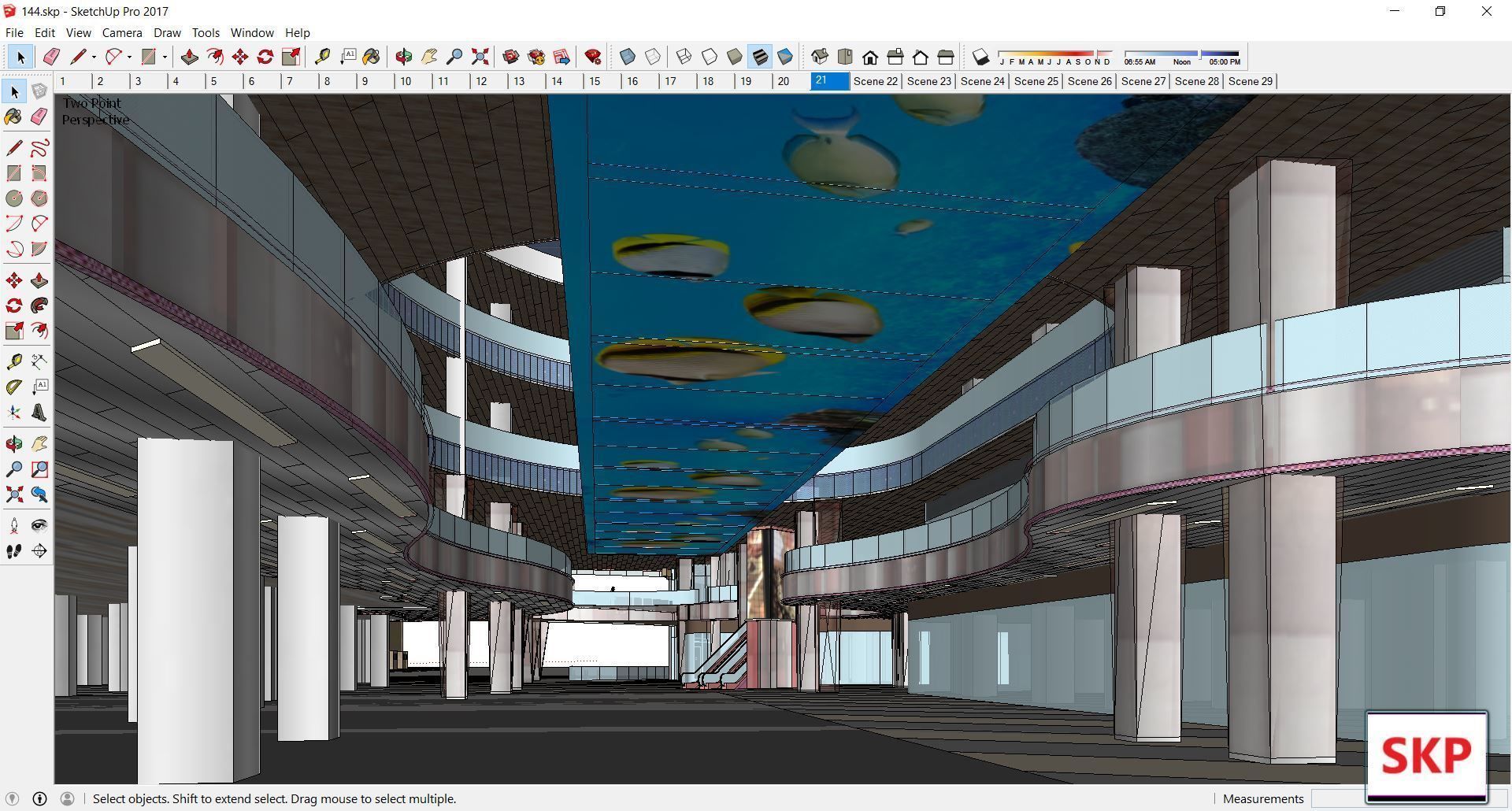 Sketchup Commercial Complex 144 3D model_6