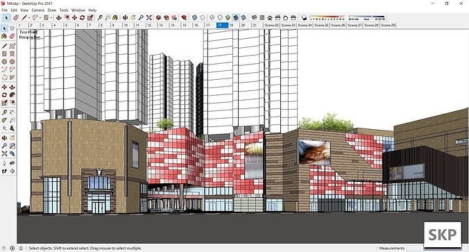 Sketchup Commercial Complex 144 3D model 5