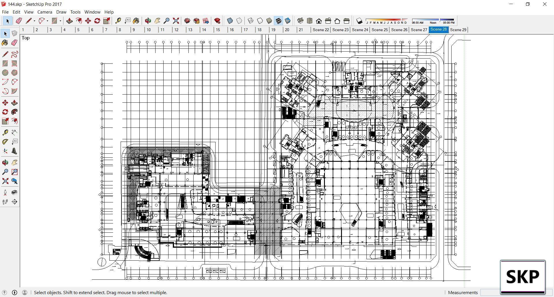 Sketchup Commercial Complex 144 3D model_11