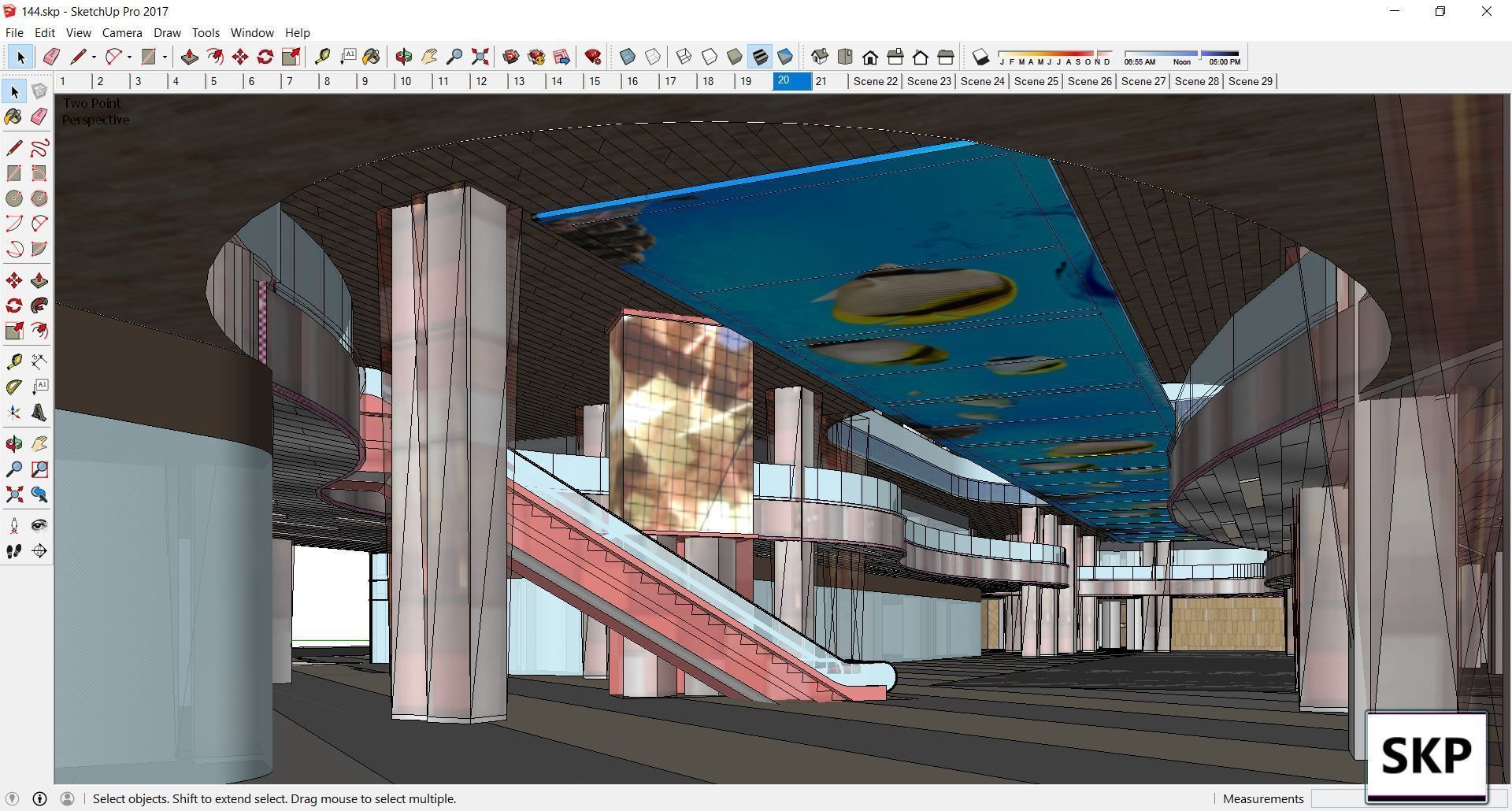 Sketchup Commercial Complex 144 3D model_5