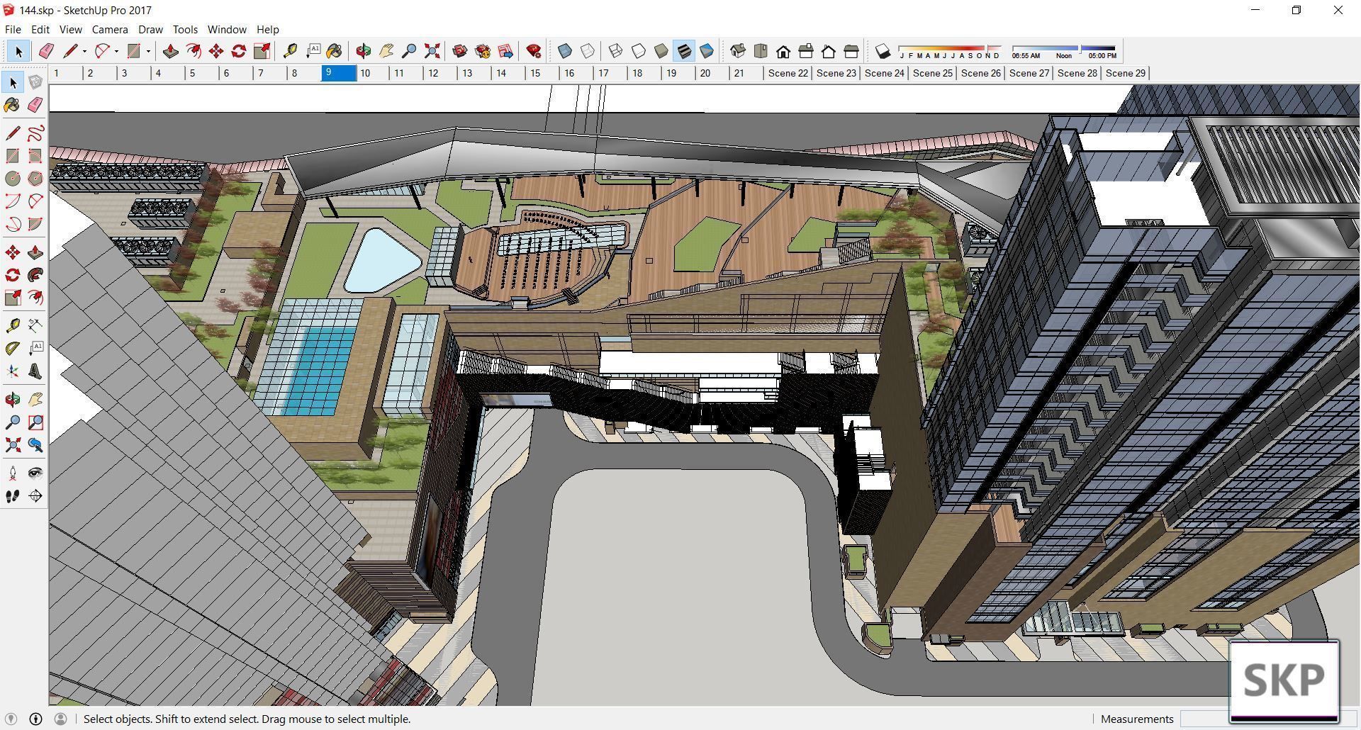 Sketchup Commercial Complex 144 3D model_18