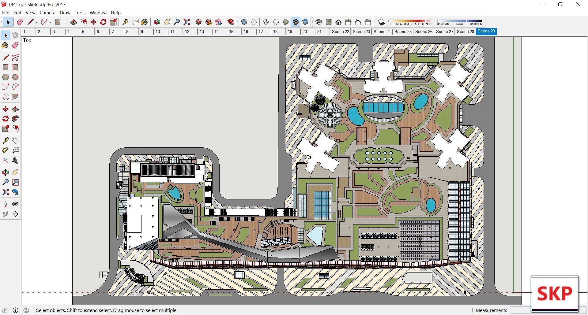 Sketchup Commercial Complex 144 3D model_13