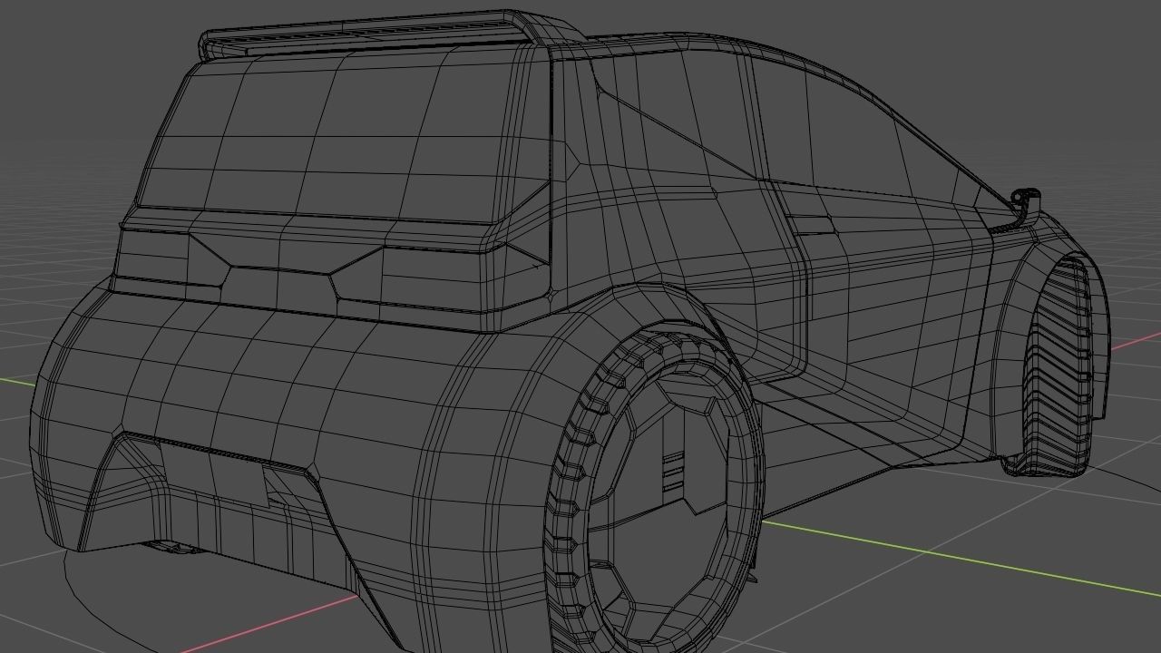 City car model 3D model_19