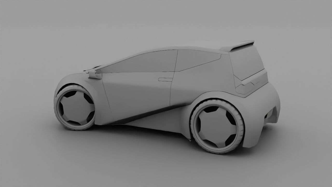 City car model 3D model_15