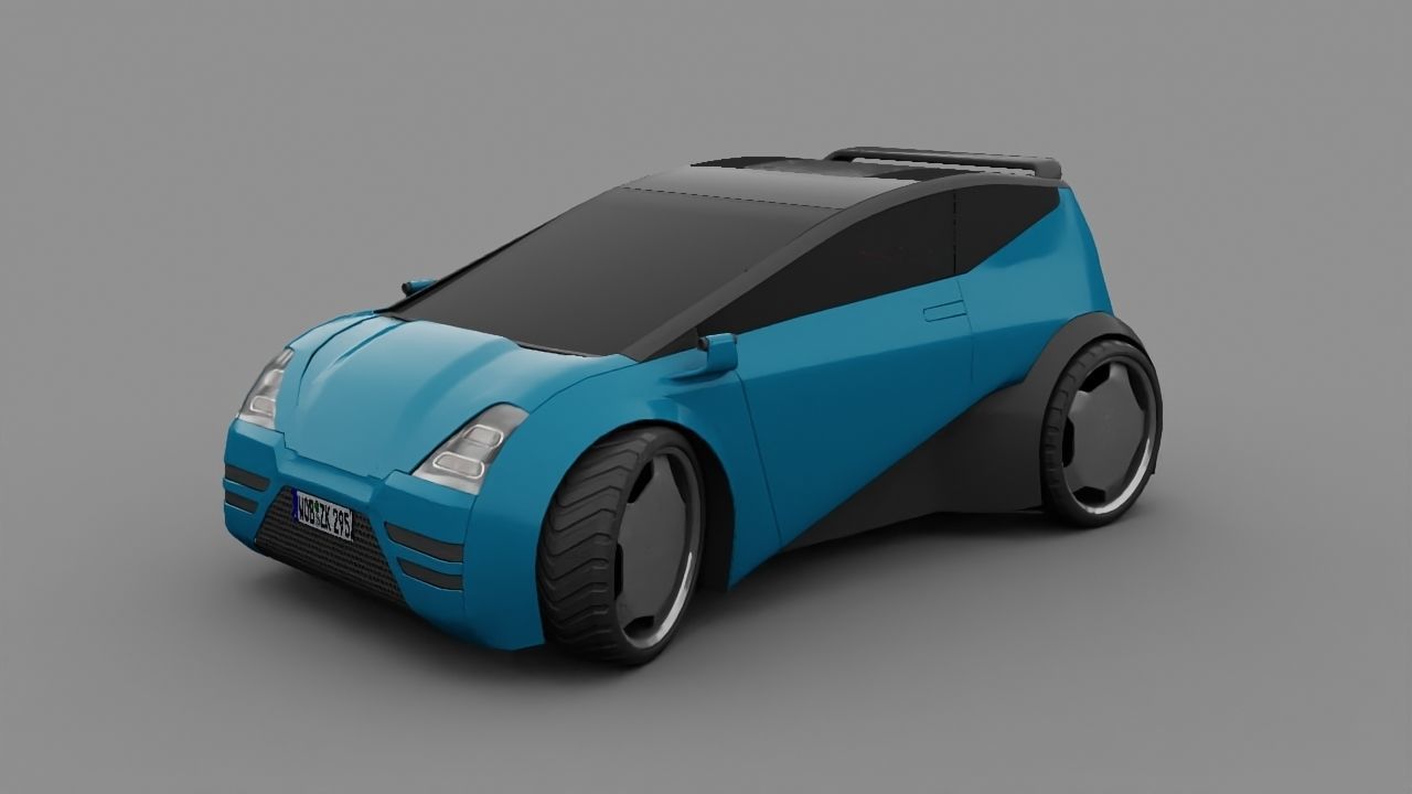 City car model 3D model_6