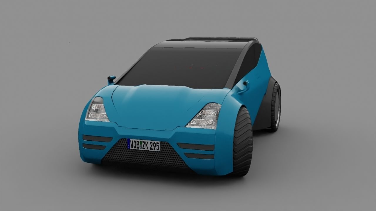 City car model 3D model_7