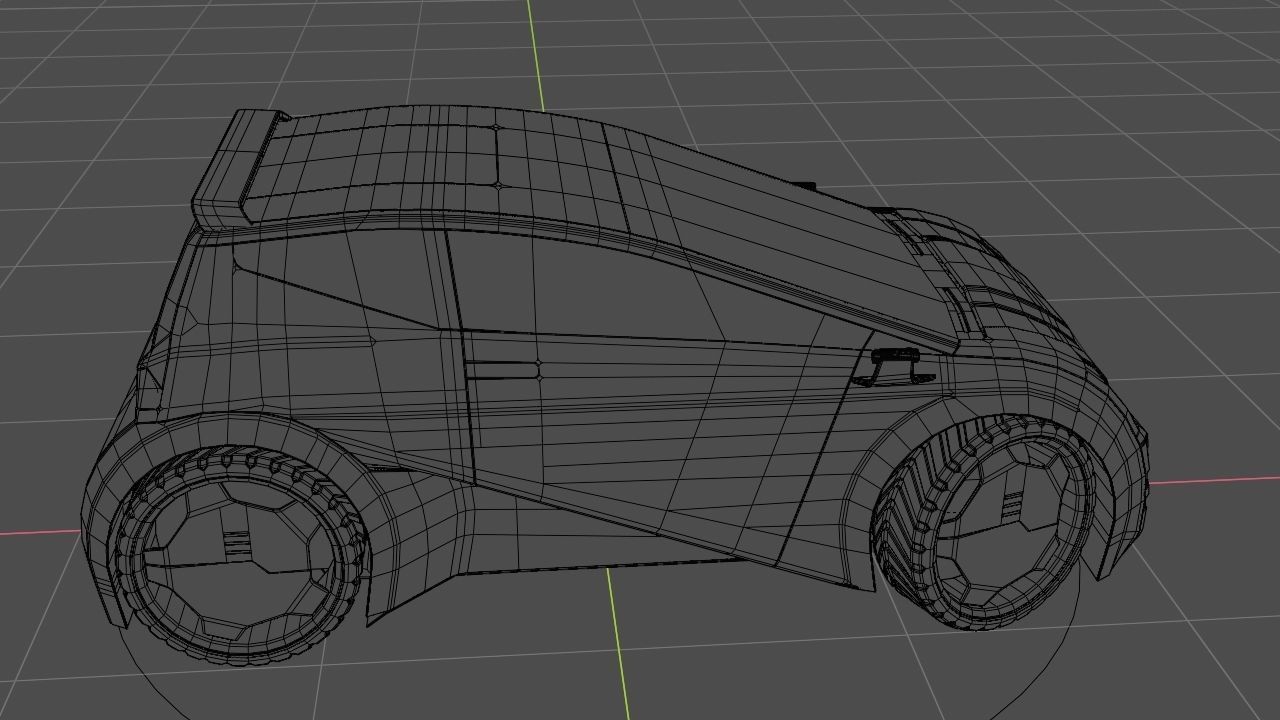 City car model 3D model_20