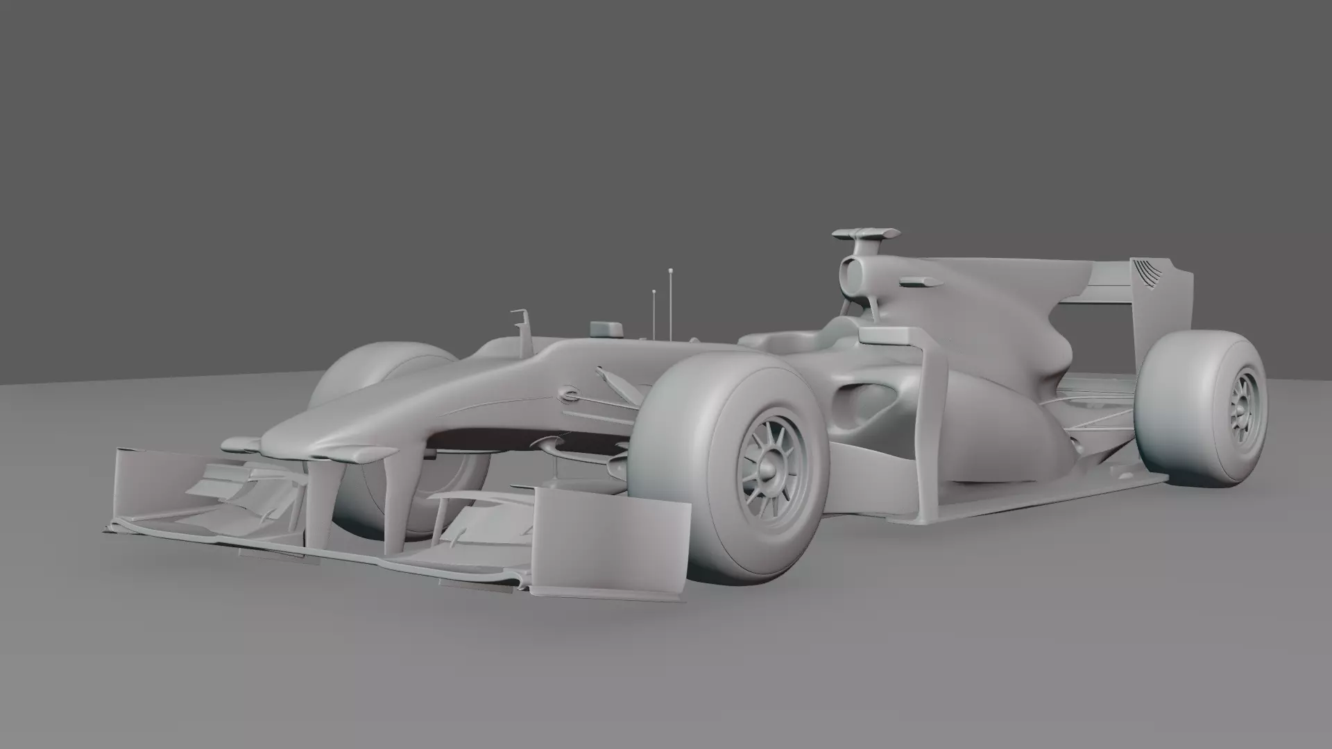 F1 2010 RedBull RB6 Car 3D model_0