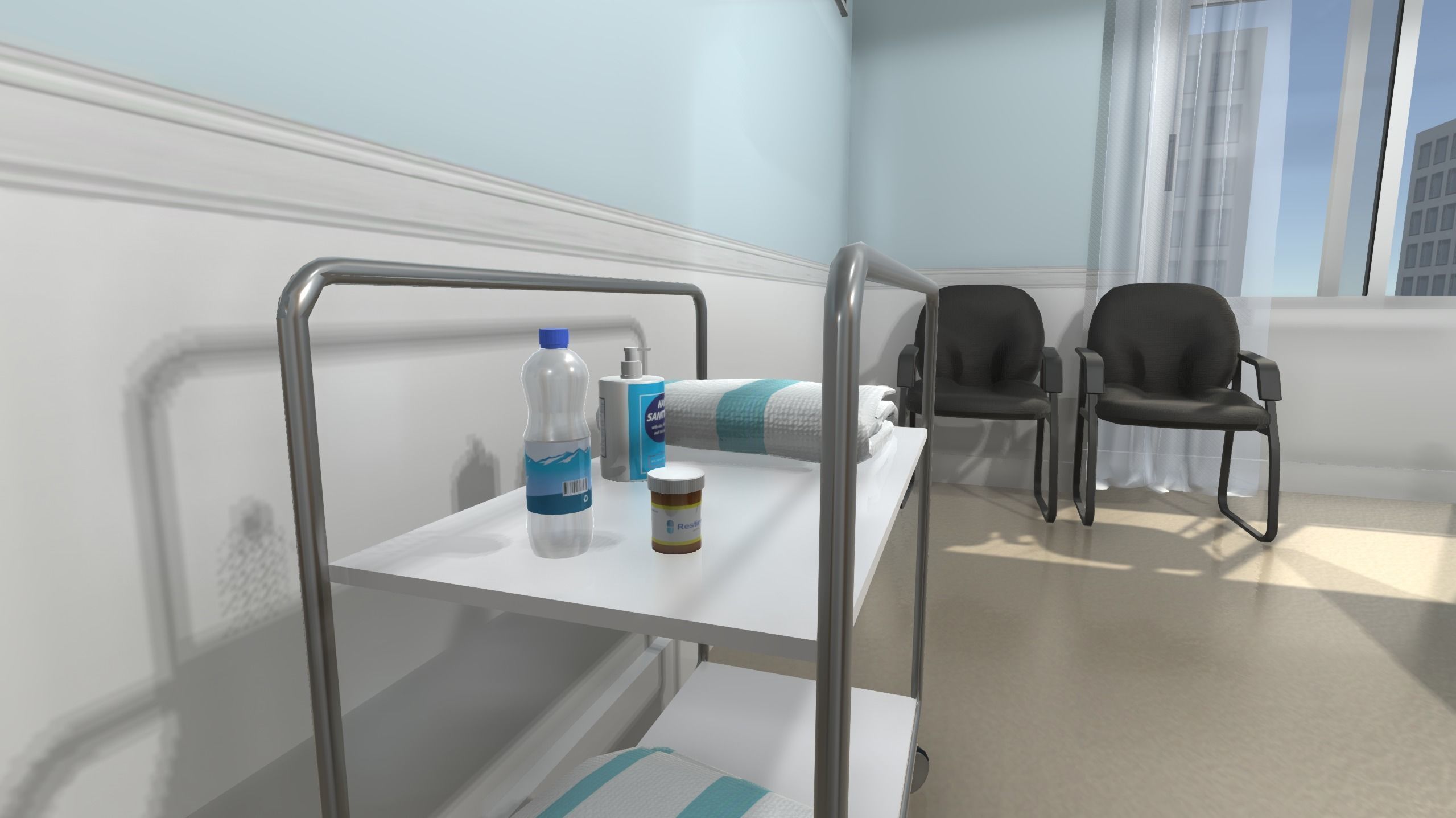 Hospital Room Low-poly 3D model_11