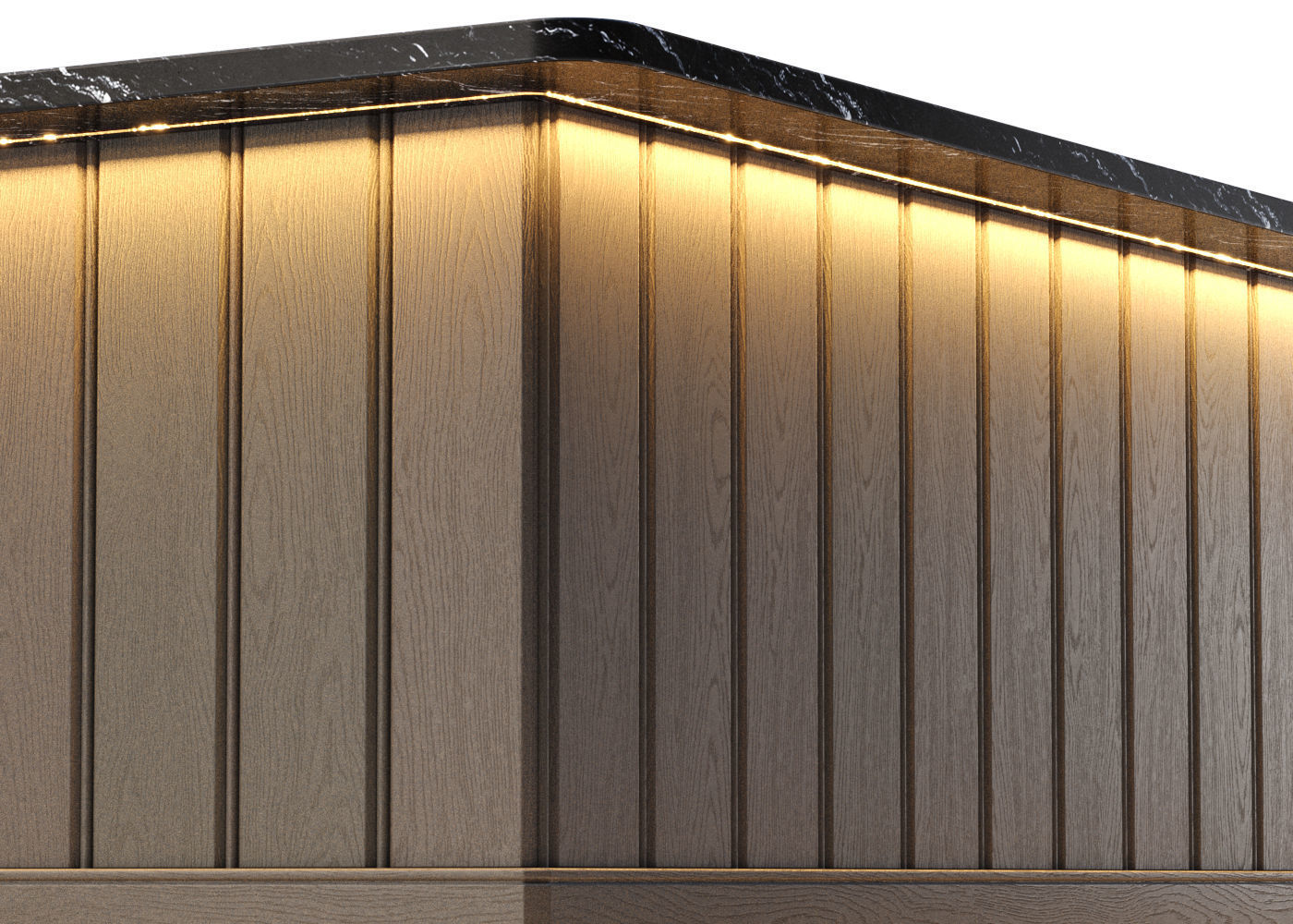 Ebbi corner bar counter EC11  Low-poly 3D model_2