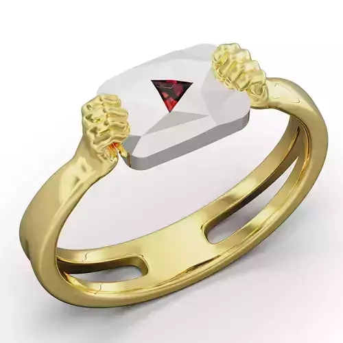 youtube diamond button 3D print model