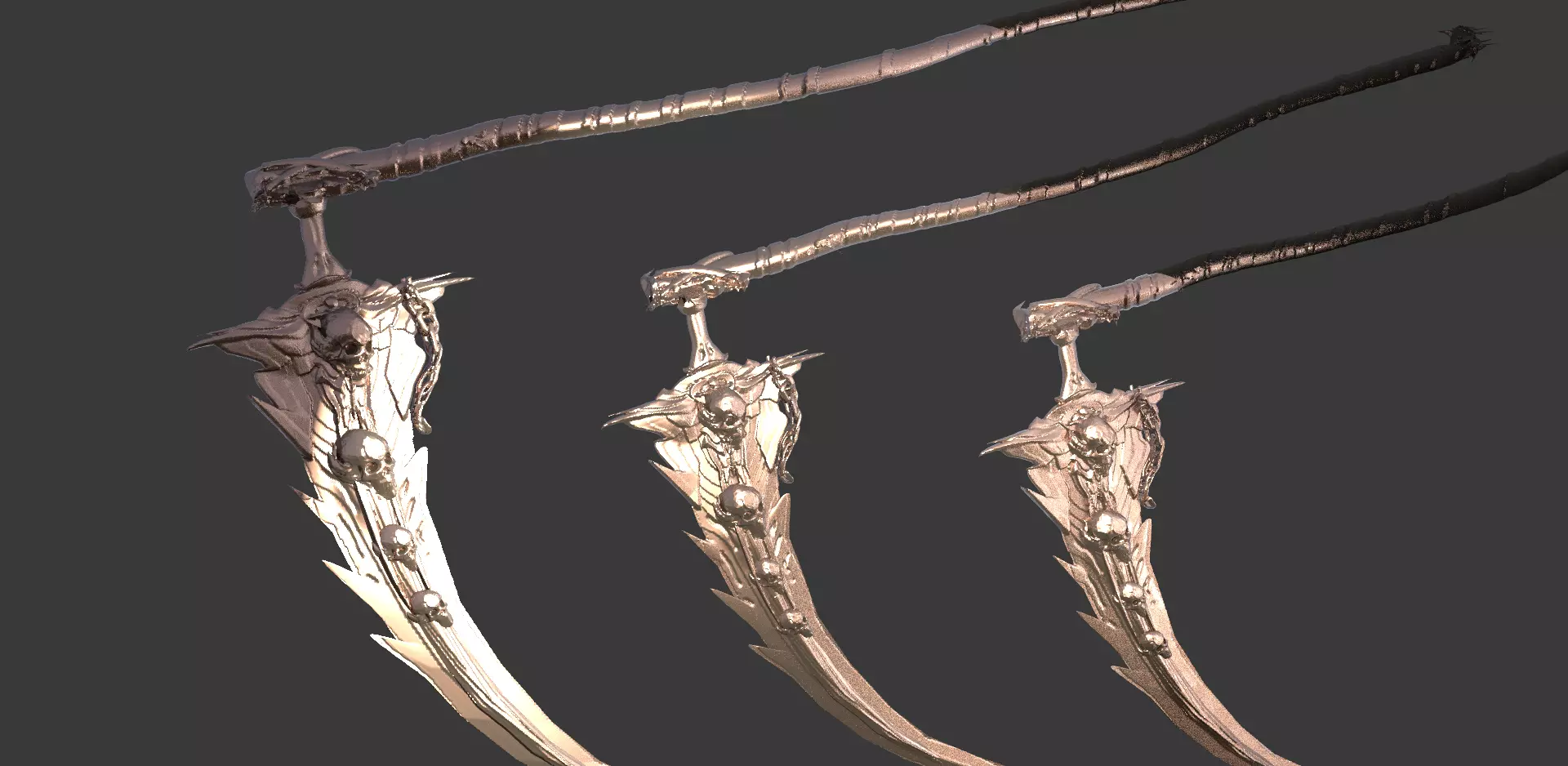 Deaths scythe Ornate 1  3D model_0