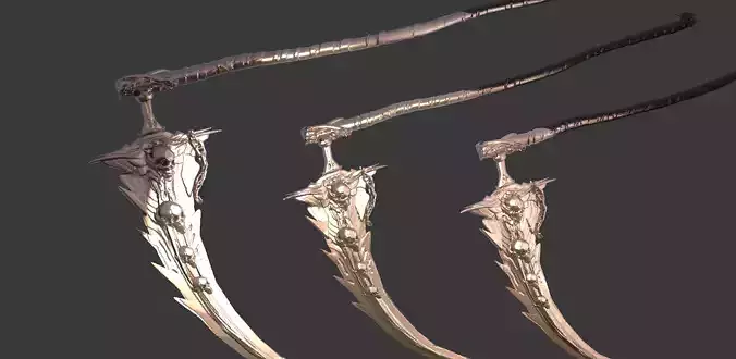 Deaths scythe Ornate 1  3D model