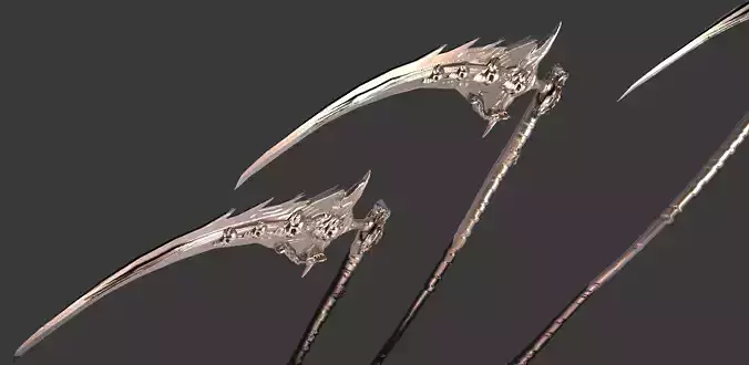 Deaths scythe Ornate 2 3D 3D model