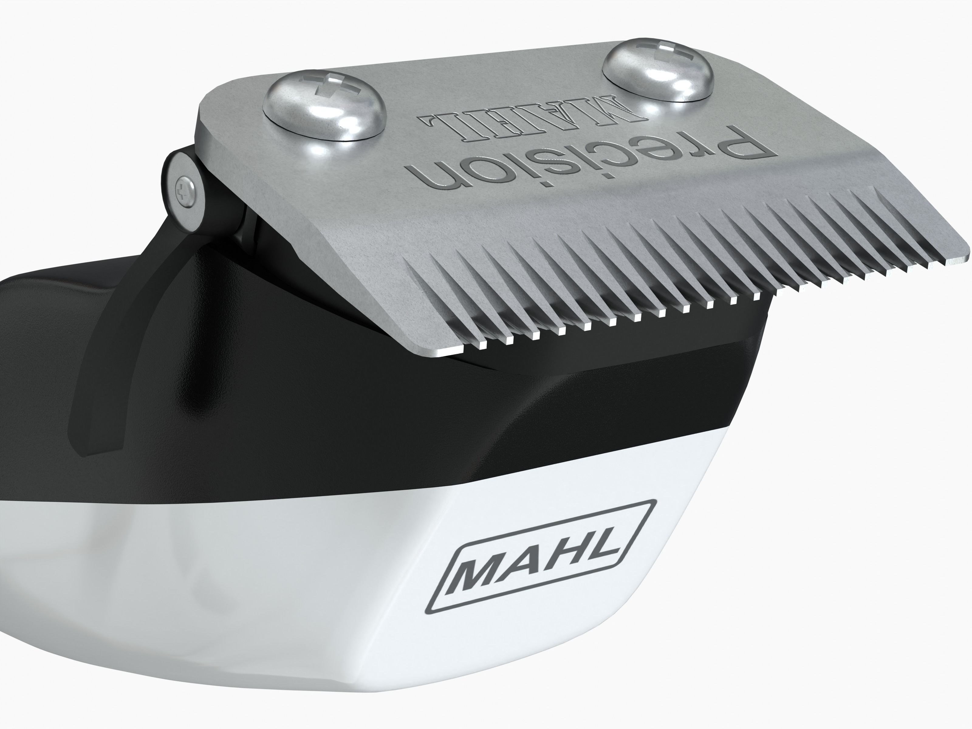 White HairClipper MAHL Low-poly 3D model_4