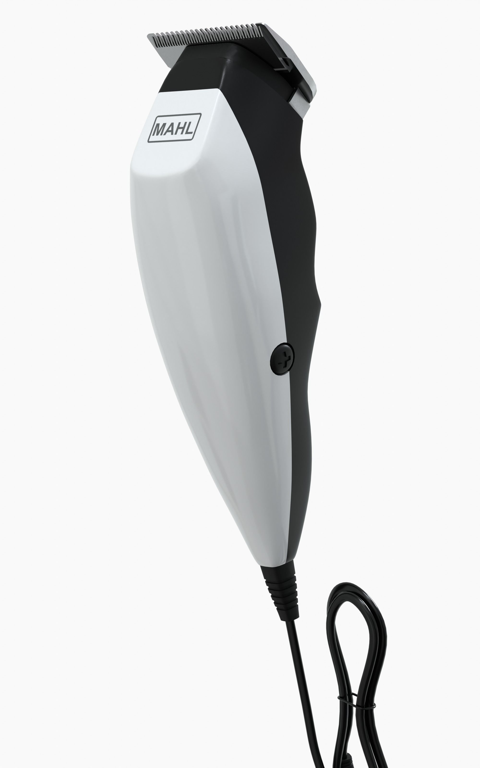 White HairClipper MAHL Low-poly 3D model_2