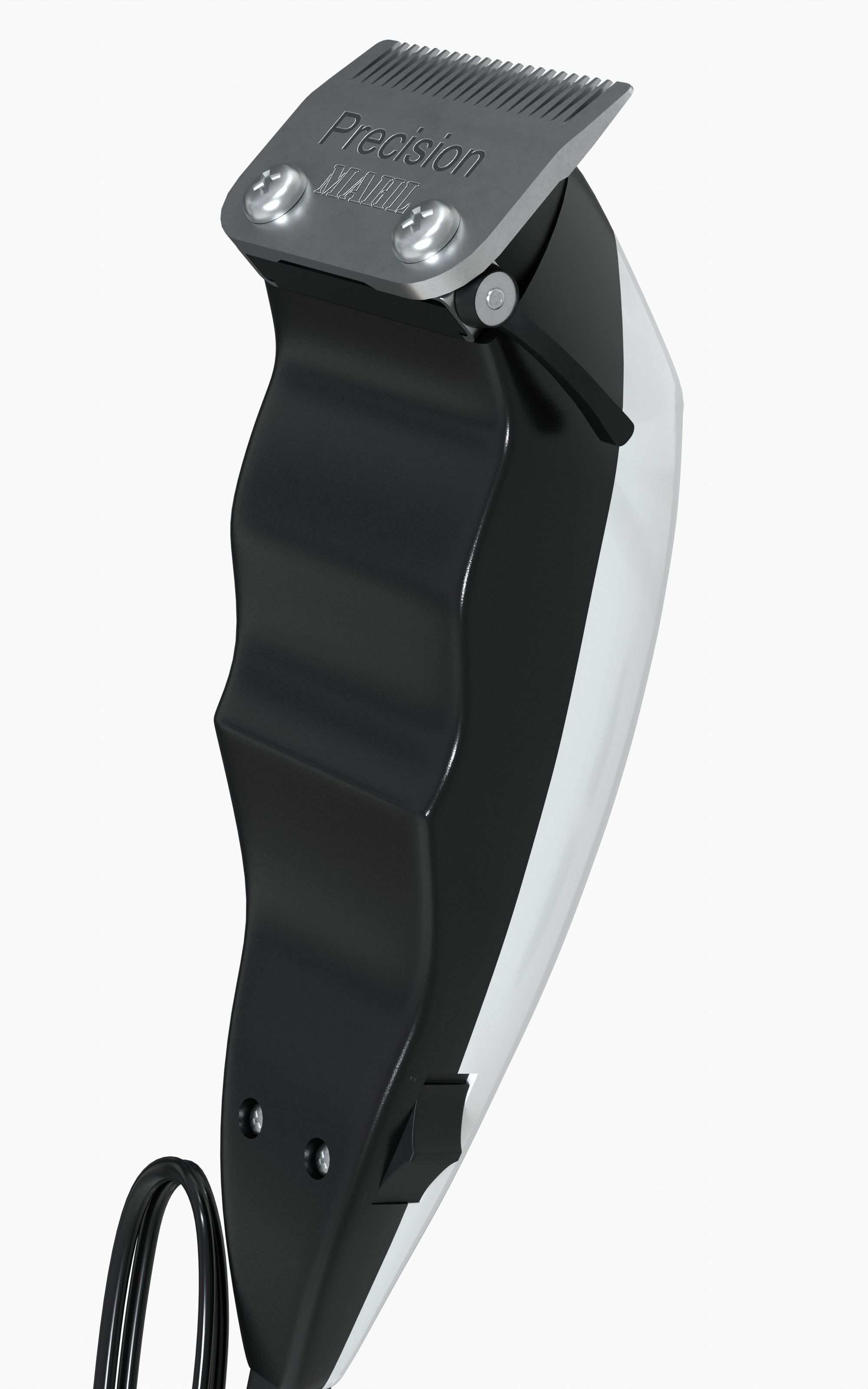 White HairClipper MAHL Low-poly 3D model_1