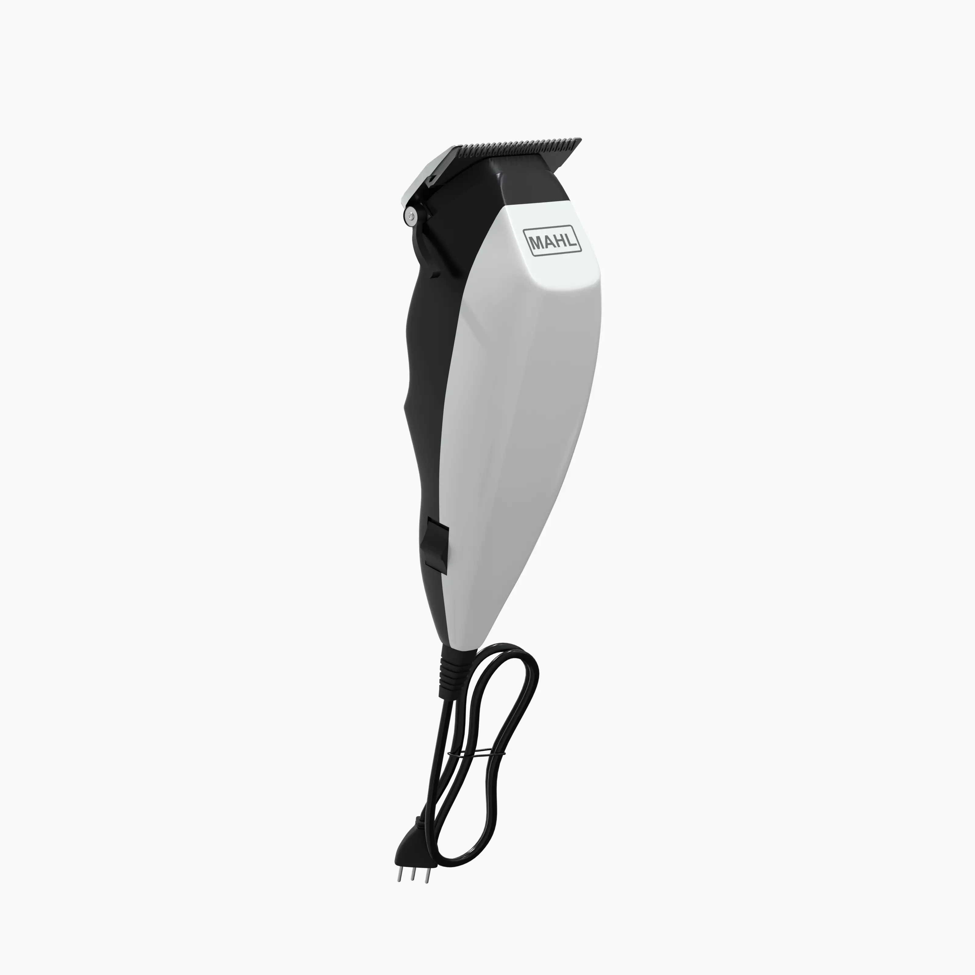 White HairClipper MAHL Low-poly 3D model_0