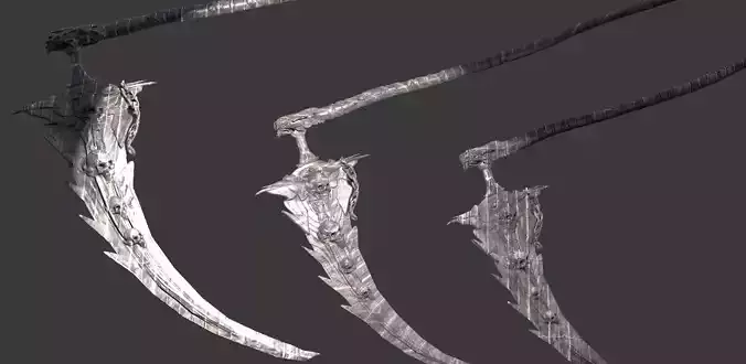 Deaths scythe Ornate 3 3 3D model
