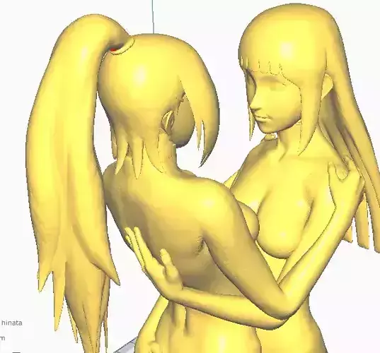 Hinata and Ino 3D print model