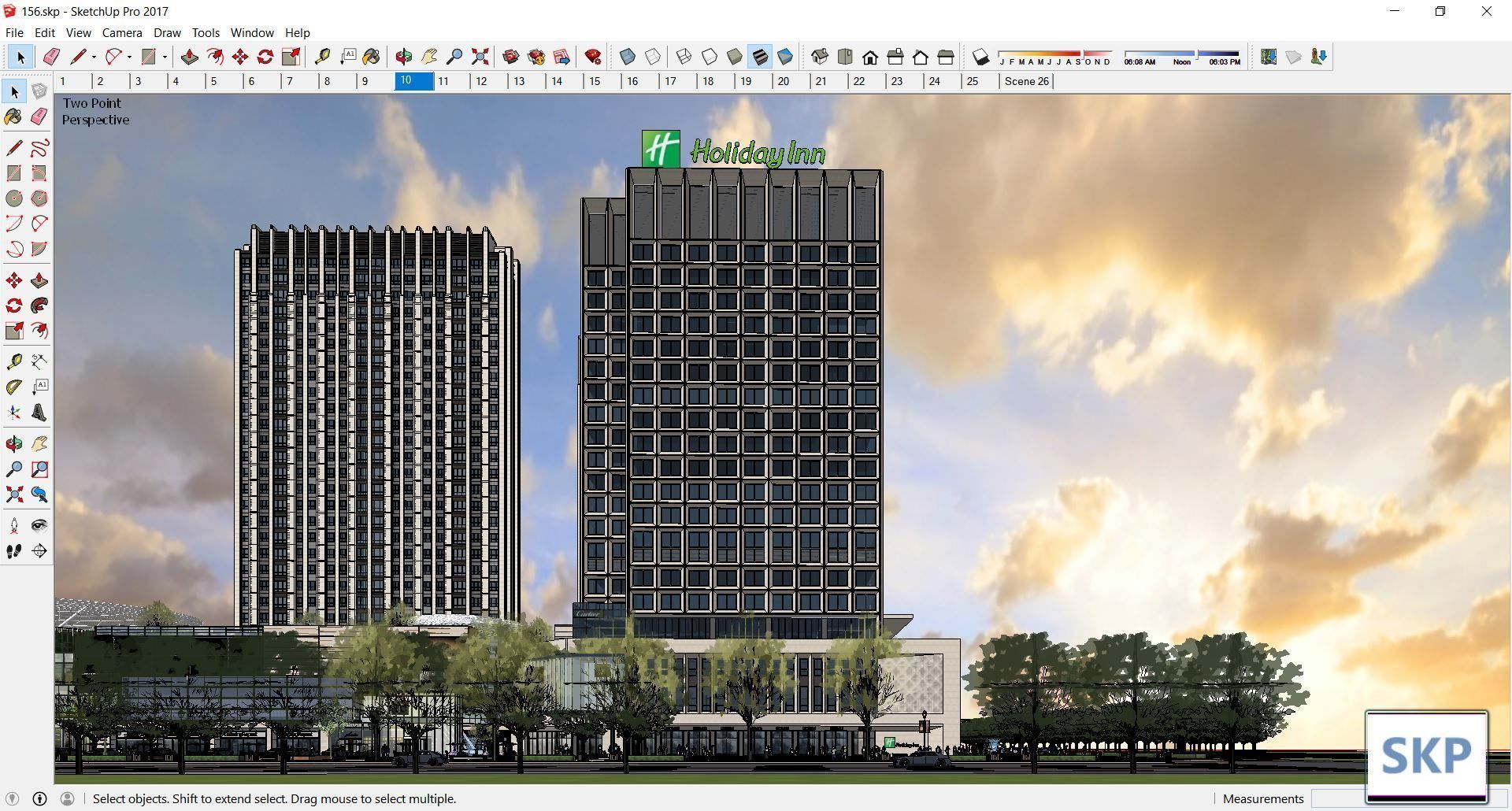 Sketchup Commercial Complex 156 3D model_10