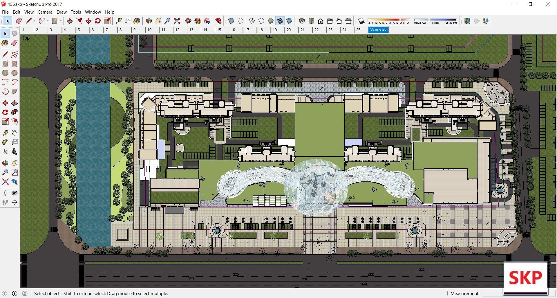 Sketchup Commercial Complex 156 3D model_4