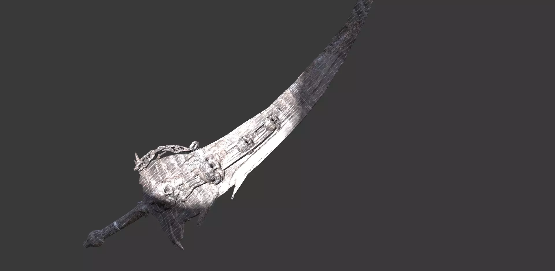 Grim Reaper Sword Ornate 2 3D model_0