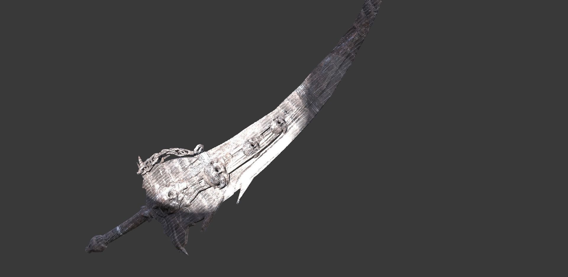 Grim Reaper Sword Ornate 2 3D model_1