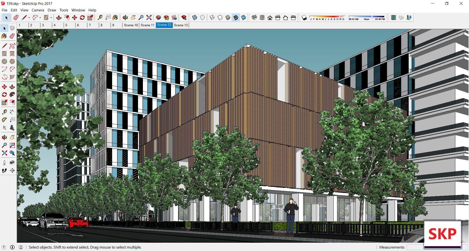 Sketchup Commercial Complex 159 3D model_5